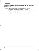 Preview for 8 page of Panasonic BLPA300A - HD-PLC ETHERNET ADAPTOR Operating Instructions Manual