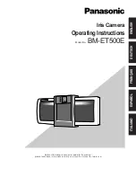 Preview for 1 page of Panasonic BM-ET500E Operating Instructions Manual