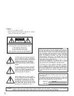 Preview for 2 page of Panasonic BMED500 - CAMERA CONTROL UNIT Operating Instructions Manual