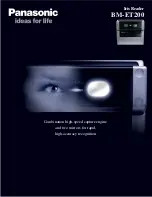 Preview for 1 page of Panasonic BMET200 - IRIS RECOGNITION Brochure & Specs