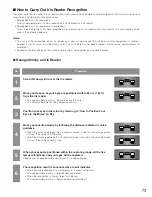 Preview for 73 page of Panasonic BMET200 - IRIS RECOGNITION Operating Instructions Manual