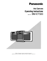 Panasonic BMET500 - CAMERA HEAD UNIT Operating Instructions Manual preview