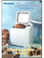 Panasonic Bread Bakery SD-250 Operating Instructions And Recipes предпросмотр