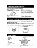 Preview for 14 page of Panasonic Bread Bakery SD-250 Operating Instructions & Recipes