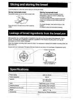 Preview for 14 page of Panasonic Bread Bakery SD-251 Operating Instructions & Recipes