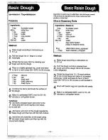 Preview for 33 page of Panasonic Bread Bakery SD-251 Operating Instructions & Recipes