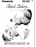 Panasonic Bread Bakery SD-253 Operating Instructions & Recipes preview