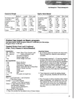 Preview for 25 page of Panasonic Bread Bakery SD-253 Operating Instructions & Recipes