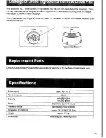 Preview for 47 page of Panasonic Bread Bakery SD-253 Operating Instructions & Recipes