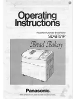 Предварительный просмотр 1 страницы Panasonic Bread Bakery SD-BT51P Operating Instructions Manual