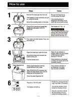 Предварительный просмотр 8 страницы Panasonic Bread Bakery SD-YD150 Operating Instructions & Recipes