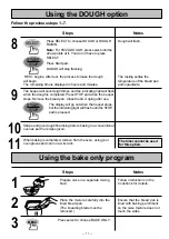 Предварительный просмотр 12 страницы Panasonic Bread Bakery SD-YD250 Instructions And Recipes Manual