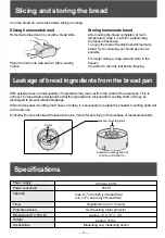 Preview for 14 page of Panasonic Bread Bakery SD-YD250 Instructions And Recipes Manual