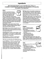 Preview for 18 page of Panasonic Bread Bakery SD-YD250 Operating Instructions And Recipes