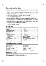 Предварительный просмотр 8 страницы Panasonic BT-3DL2550 Operating Instructions Manual