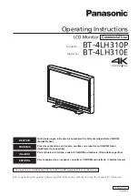 Panasonic BT-4LH310E Operating Instructions Manual preview