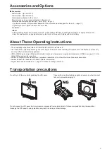 Preview for 7 page of Panasonic BT-4LH310P Operating Instructions Manual