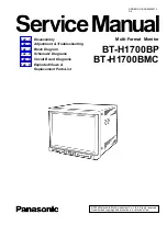 Preview for 1 page of Panasonic BT-H1700BMC Service Manual