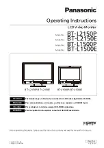 Panasonic BT-L1500E Operating Instructions Manual предпросмотр