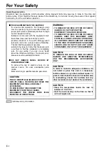 Preview for 2 page of Panasonic BT-LH1700WE Operating Instructions Manual