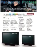 Preview for 2 page of Panasonic BT-LH1710 - Professional - LCD Production Monitor Brochure & Specs