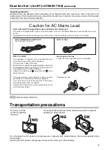 Предварительный просмотр 5 страницы Panasonic BT-LH1710 - Professional - LCD Production Monitor Operating Instructions Manual