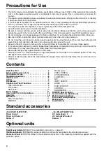 Предварительный просмотр 6 страницы Panasonic BT-LH1710 - Professional - LCD Production Monitor Operating Instructions Manual