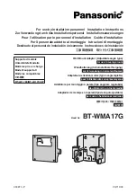 Panasonic BT-LH1760 Installation Instructions Manual предпросмотр