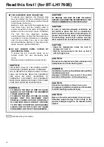 Preview for 4 page of Panasonic BT-LH1760W Operating Instructions Manual