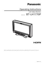 Panasonic BT-LH1770P Operating Instructions Manual предпросмотр