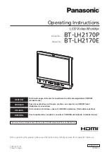 Panasonic BT-LH2170 Operating Instructions Manual предпросмотр