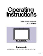 Предварительный просмотр 1 страницы Panasonic BT-LH900E Operating Instructions Manual