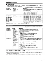 Preview for 9 page of Panasonic BT-LT1700 Menu Information