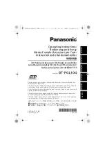 Panasonic BT-PGL10G Operating Instructions Manual preview