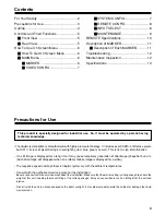 Предварительный просмотр 3 страницы Panasonic BTLH1500 - LCD HD MONITOR Operating Instructions Manual