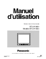 Предварительный просмотр 15 страницы Panasonic BTLH1500 - LCD HD MONITOR Operating Instructions Manual