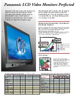 Предварительный просмотр 2 страницы Panasonic BTLH1800 - LCD HD MONITOR Brochure & Specs