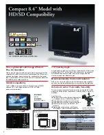 Предварительный просмотр 6 страницы Panasonic BTLH1800 - LCD HD MONITOR Brochure & Specs