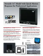 Предварительный просмотр 7 страницы Panasonic BTLH1800 - LCD HD MONITOR Brochure & Specs