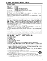 Предварительный просмотр 3 страницы Panasonic BTLH2550E - LCD VIDEO MONITOR Operating Instructions Manual