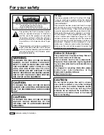 Предварительный просмотр 2 страницы Panasonic BTLS1400 - 14" LCD MONITOR Operating Instructions Manual