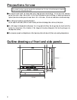 Предварительный просмотр 4 страницы Panasonic BTLS1400 - 14" LCD MONITOR Operating Instructions Manual