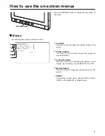 Предварительный просмотр 7 страницы Panasonic BTLS1400 - 14" LCD MONITOR Operating Instructions Manual