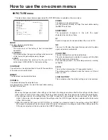 Предварительный просмотр 8 страницы Panasonic BTLS1400 - 14" LCD MONITOR Operating Instructions Manual