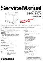 Panasonic BTM1950Y - MONITOR Service Manual preview