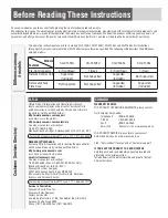 Preview for 4 page of Panasonic C1305L Operating Instructions Manual