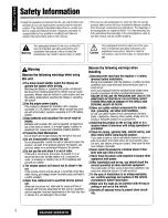 Предварительный просмотр 2 страницы Panasonic C5301U Operating Instructions Manual