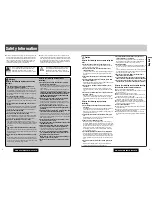 Preview for 2 page of Panasonic C9701U Operating Instructions Manual