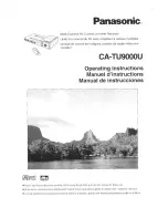 Preview for 1 page of Panasonic CATU9000U - AV CTRL AMP Operating Instructions Manual