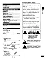 Preview for 3 page of Panasonic CDV100 - MINISYS 5-D DVD CHGR Operating Instructions Manual